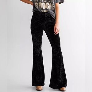 Wrangler Retro • Black Velvet Trumpet Flare Pants 28x30
